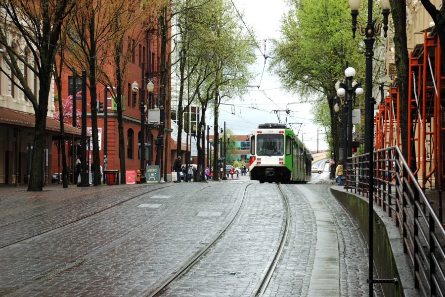 Marché du samedi dans le vieux centre près du Burnside Bridge