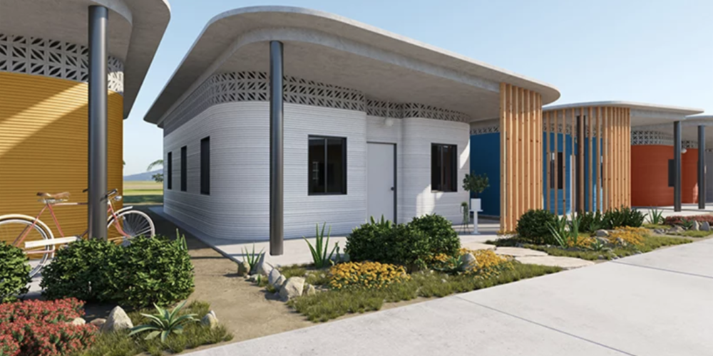Un village entièrement imprimé en 3D